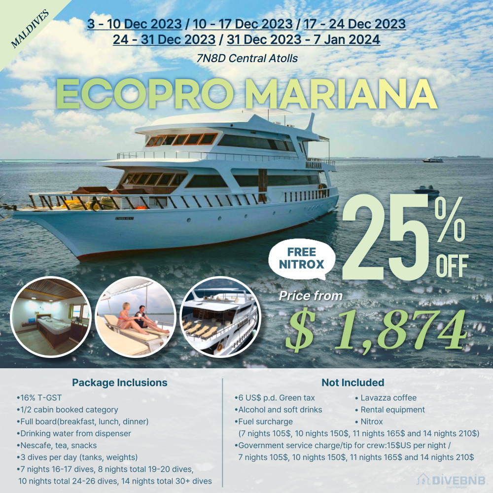 ECOPRO MARIANA 25% OFF( 3 Dec - 10 Dec 2023 / 10 Dec - 17 Dec 2023 / 17 Dec - 24 Dec 2023 / 24 Dec - 31 Dec 2023 / 31 Dec 2023 - 7 Jan 2024 ) 